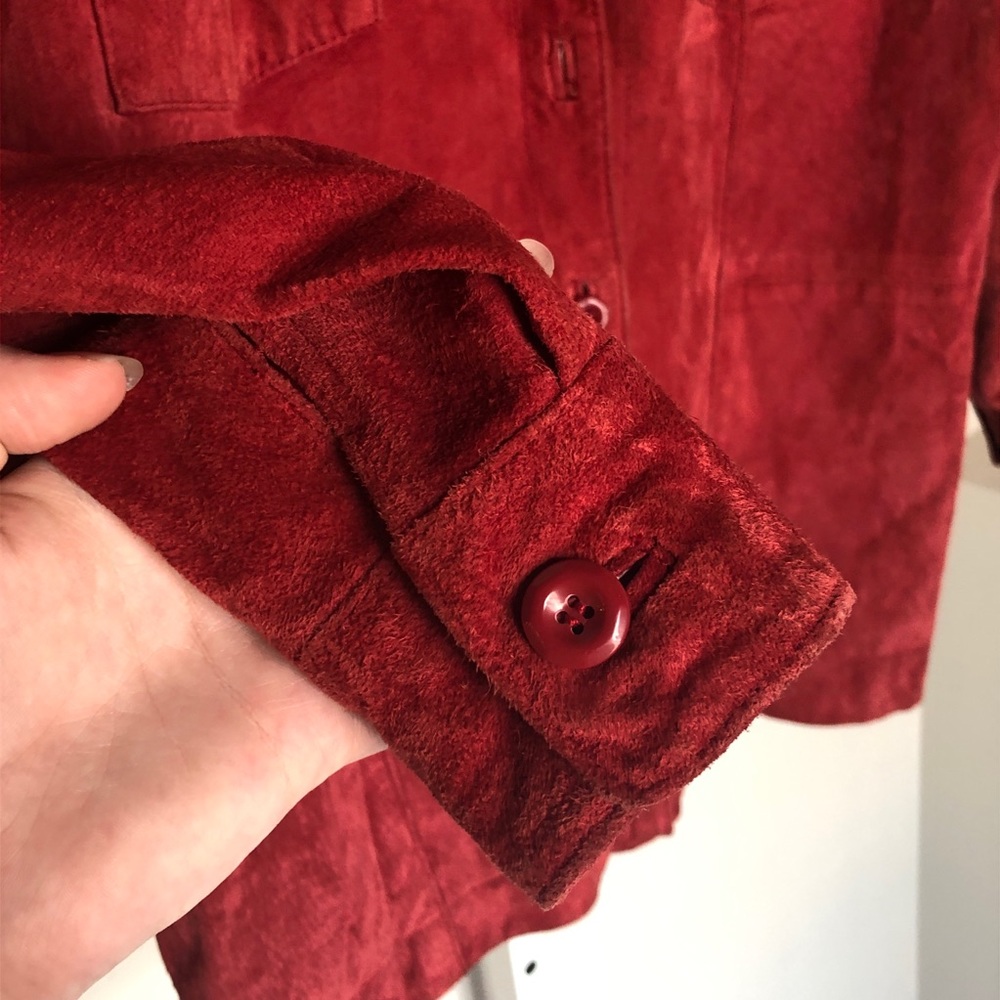 90s SUEDE LEATHER SHACKET - Picture 9 of 15